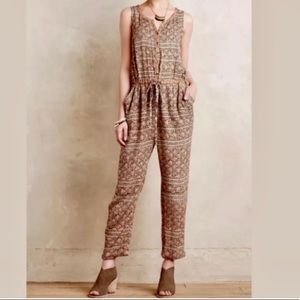 Anthropologie Neutral Jumpsuit (Like New!)